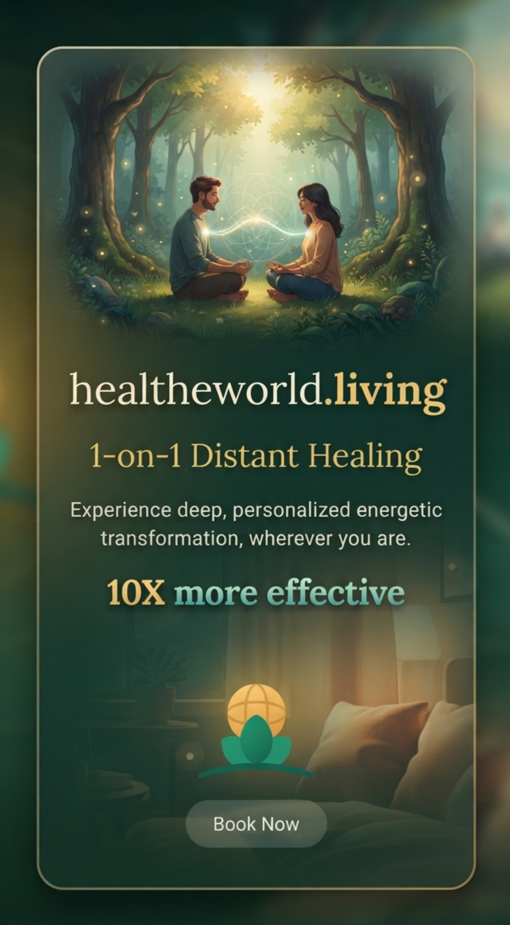 1-on-1 distant healing — 10x more effective — book now